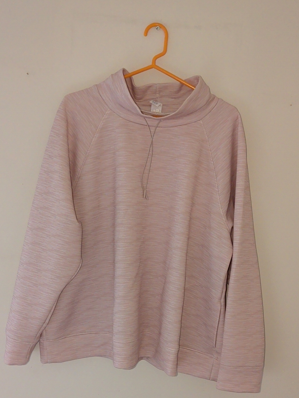 Lane Bryant Heathered Light Peach Pullover Hoodie